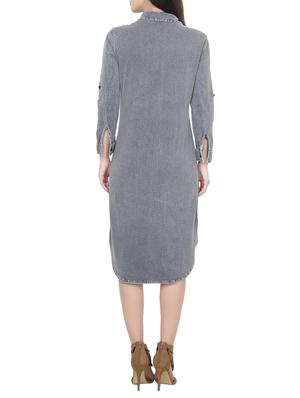 Grey shirt dress - 14468069 - Standard Image - 3