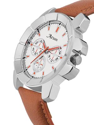 arum brown stylish watch with brown belt ,wallet - 14468950 - Standard Image - 3