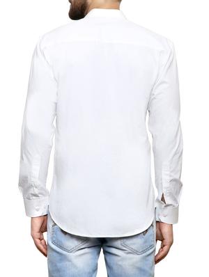 white cotton casual shirt - 14469117 - Standard Image - 3