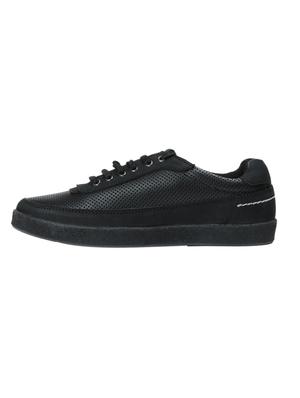 black leather lace up sneakers - 14469549 - Standard Image - 3