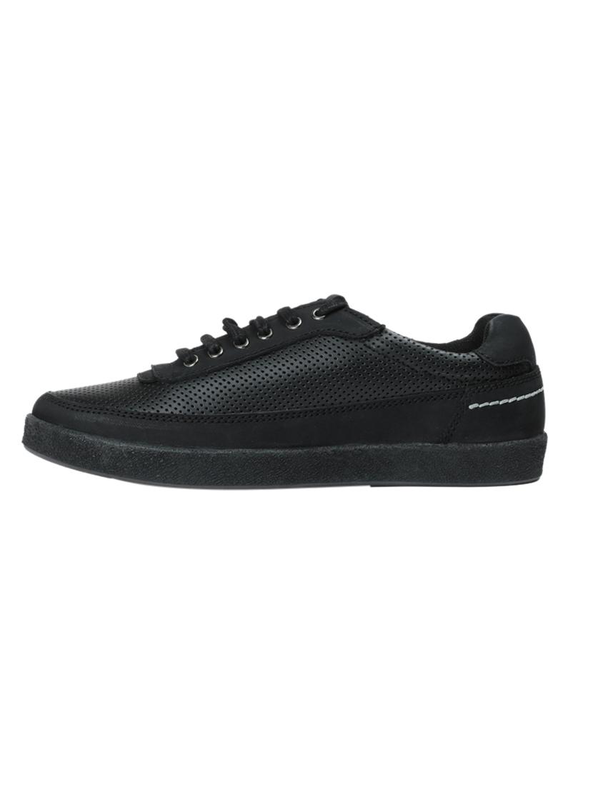 black leather lace up sneakers - 14469549 - Zoom Image - 3
