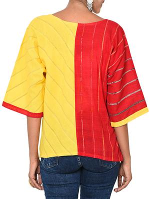 yellow asymmetric top - 14469880 - Standard Image - 3