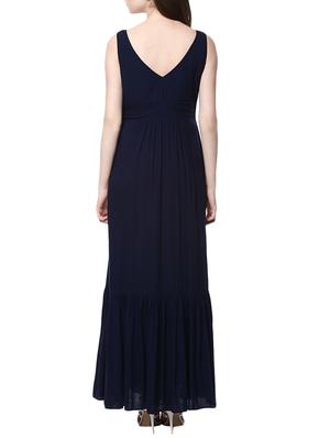 blue embroidered maxi dress - 14470272 - Standard Image - 3