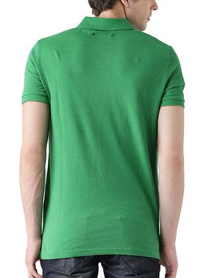 green polyester collared tshirt - 14471173 - Standard Image - 3