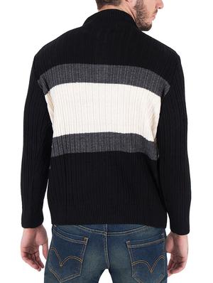 black woollen pullover - 14471268 - Standard Image - 3