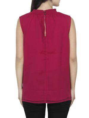 smocking detail mock neck top - 14472280 - Standard Image - 3