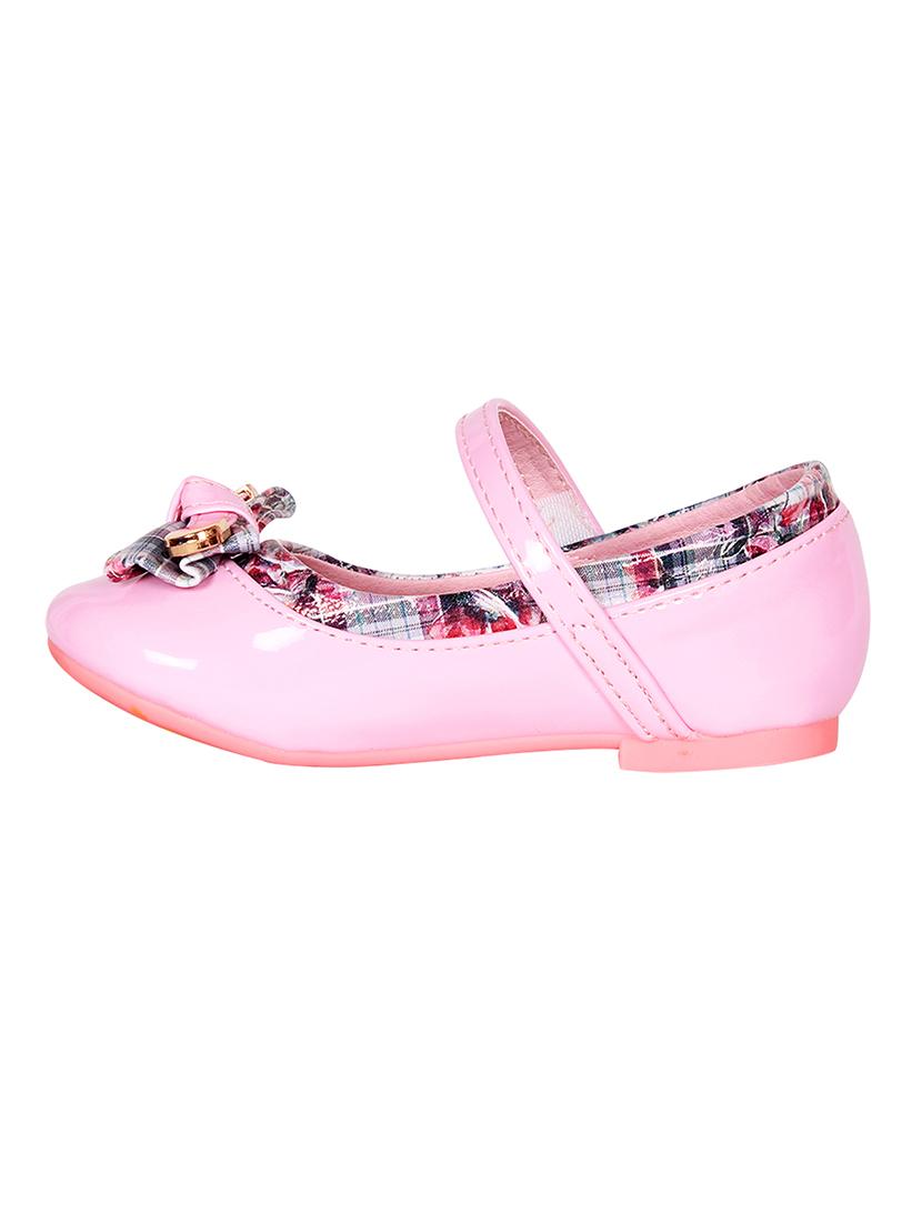 pink leatherette flat ballerina - 14472964 - Zoom Image - 3