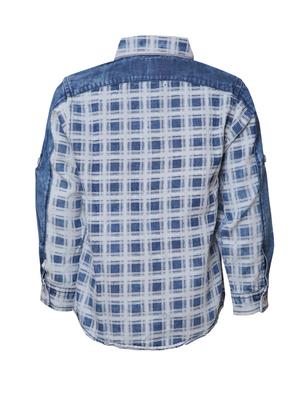 pocket patched grid pattern shirt - 14474091 - Standard Image - 3