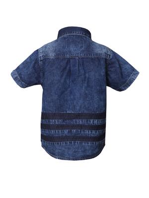 dark blue denim shirt - 14474164 - Standard Image - 3