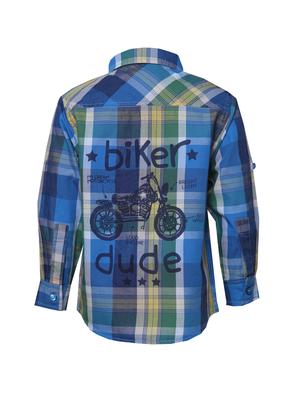 blue cotton shirt - 14474189 - Standard Image - 3