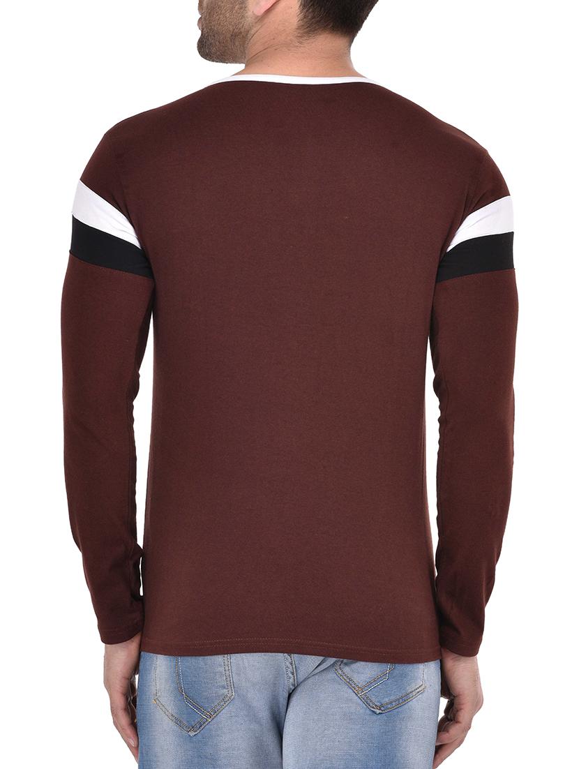 brown cotton t-shirt - 14474831 - Zoom Image - 3