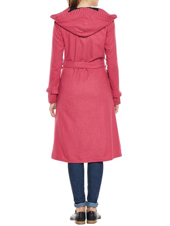 Pink woolen Trench coat - 14475050 - Zoom Image - 3