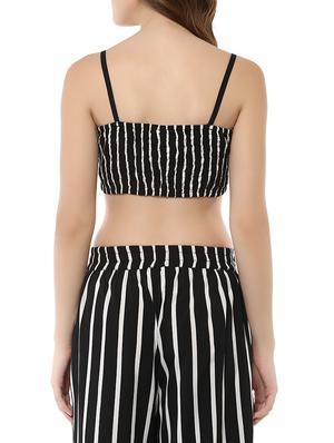 cami neck striped crop top - 14476519 - Standard Image - 3