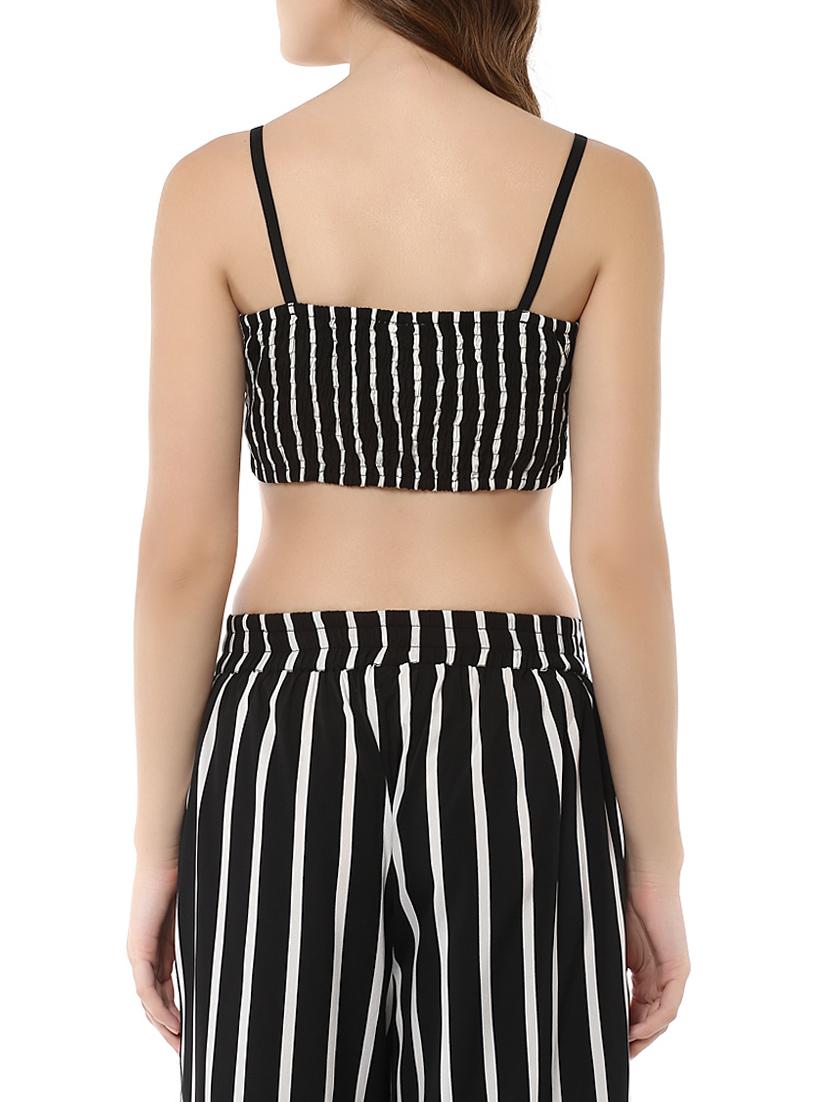 cami neck striped crop top - 14476519 - Zoom Image - 3