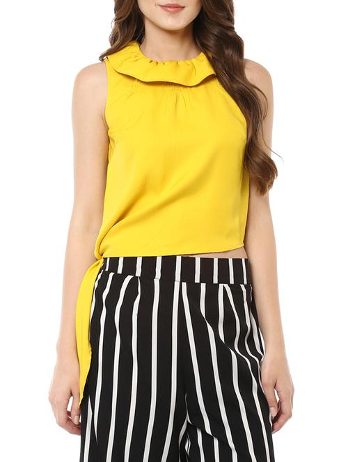 miway yellow polyester top - 14476530 - Standard Image - 1