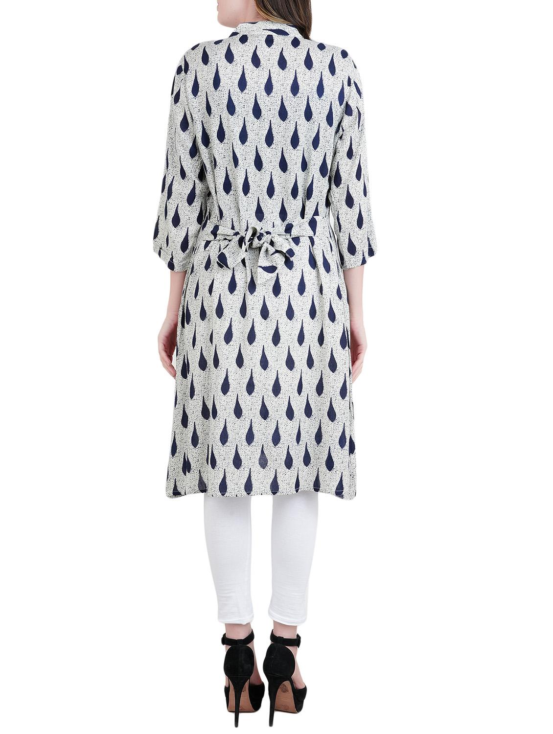 multi rayon aline kurta - 14477573 - Zoom Image - 3