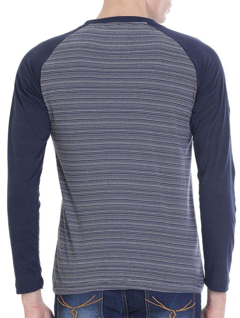 navy blue cotton raglan tshirt - 14477667 - Zoom Image - 3