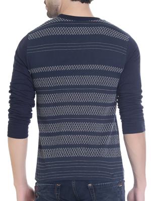 navy blue cotton pocket t-shirt - 14477670 - Standard Image - 3