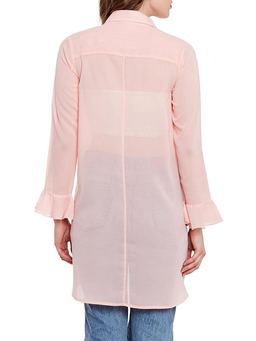 Pink asymmetric shrug - 14477938 - Zoom Image - 3