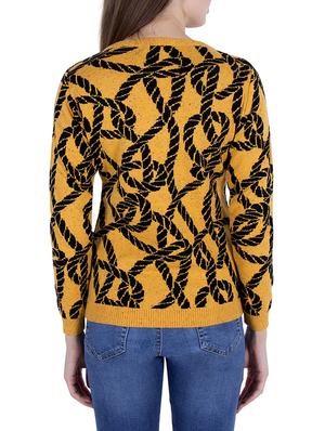 Yellow printed pullover - 14478705 - Standard Image - 3