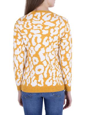 Yellow printed pullover - 14478712 - Standard Image - 3