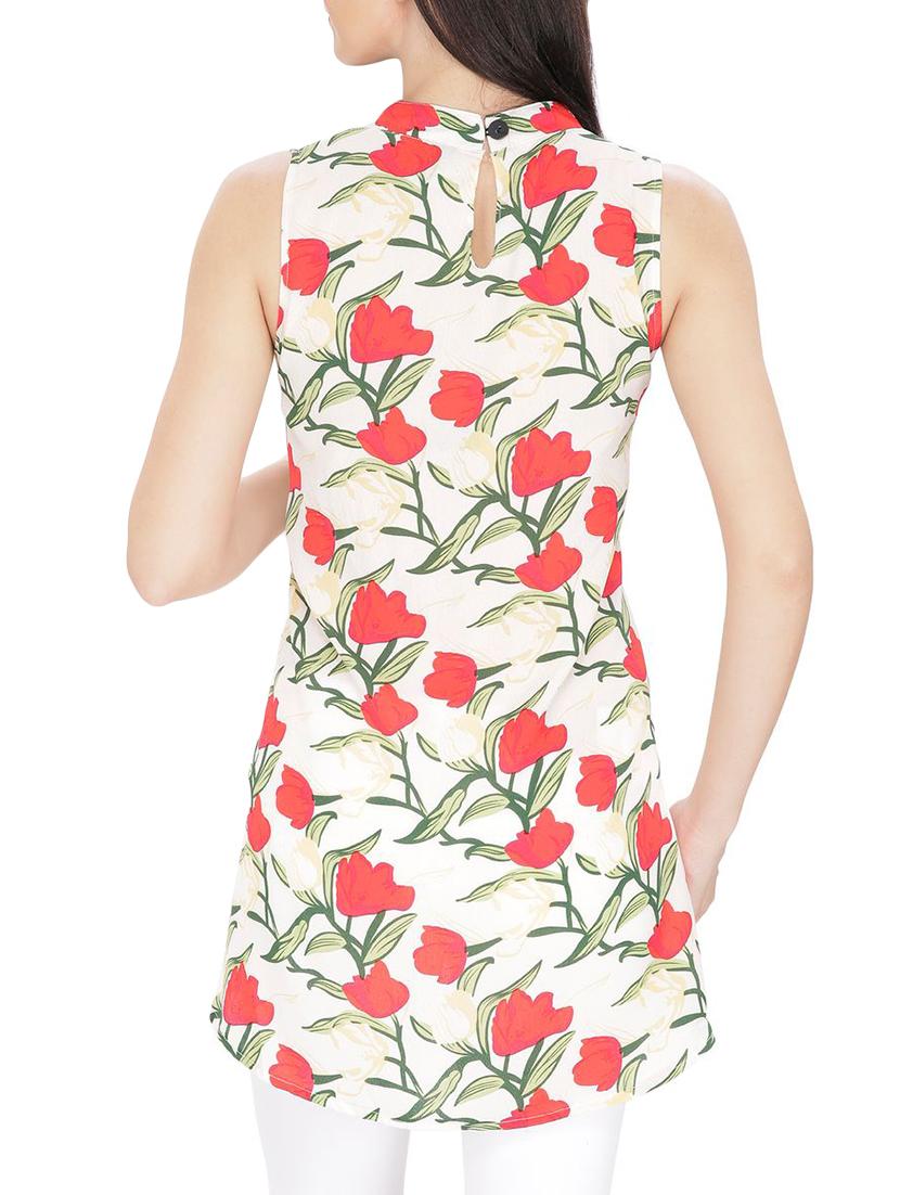 white printed tunic - 14479524 - Zoom Image - 3