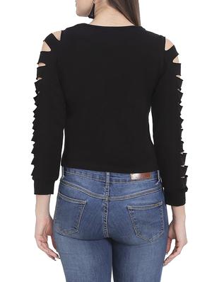 Ladder Ribbed Long Sleeved Top - 14480403 - Standard Image - 3