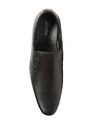 black Leather formal slip on - 14482106 - Standard Image - 3