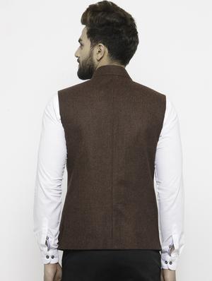 red acrylic waist coat - 14484811 - Standard Image - 3