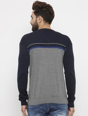 grey cotton pullover - 14484819 - Standard Image - 3