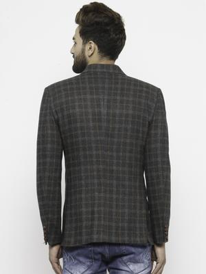 black wool & polyester blend casual blazer - 14484849 - Standard Image - 3