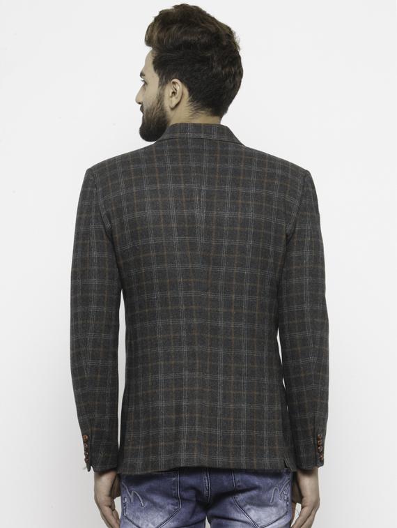 black wool & polyester blend casual blazer - 14484849 - Zoom Image - 3