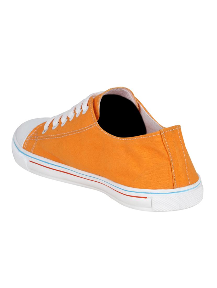 orange Canvas lace up sneaker - 14487592 - Zoom Image - 3