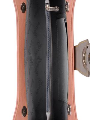 pink leatherette clutch - 14488251 - Standard Image - 3
