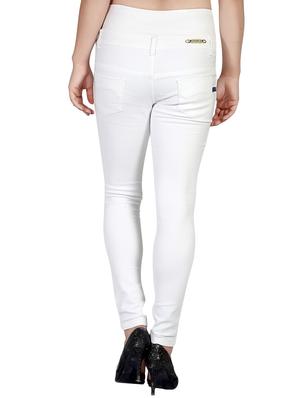 solid white denim jean - 14491849 - Standard Image - 3