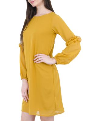 yellow georgette shift dress - 14497413 - Standard Image - 3