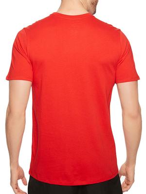 red cotton front print t-shirt - 14497735 - Standard Image - 3