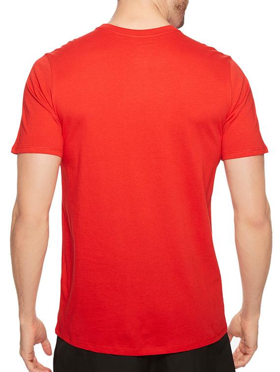 red cotton front print t-shirt - 14497735 - Zoom Image - 3