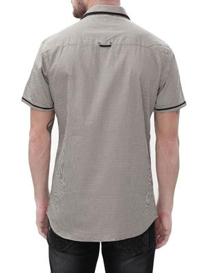 grey cotton casual shirt - 14498542 - Standard Image - 3