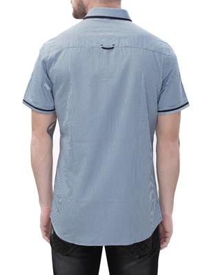 blue cotton casual shirt - 14498543 - Standard Image - 3