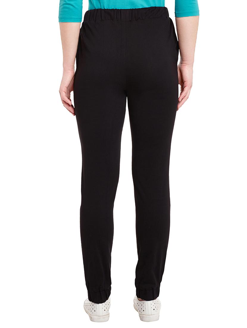 black cotton joggers - 14499588 - Zoom Image - 3