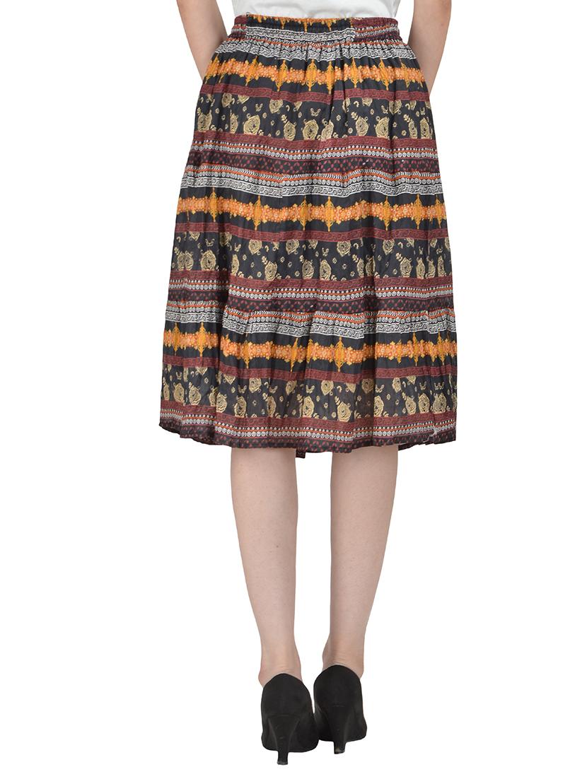Multicolored flared skirt - 14501360 - Zoom Image - 3