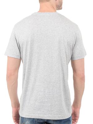 grey cotton chest print tshirt - 14501683 - Standard Image - 3