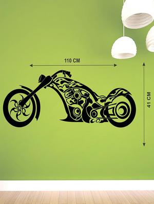 Creatick Studio Bullet Vintage Bike Wall Sticker Standard Size - 41Cm X 110Cm Color - Multicolor - 14503928 - Standard Image - 3