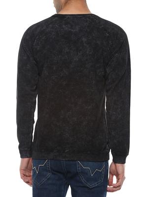 black cotton raglan sweatshirt - 14504518 - Standard Image - 3