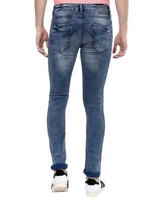 blue cotton washed jeans - 14504638 - Standard Image - 3