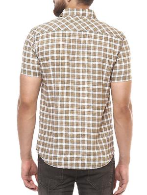 beige cotton casual shirt - 14504709 - Standard Image - 3