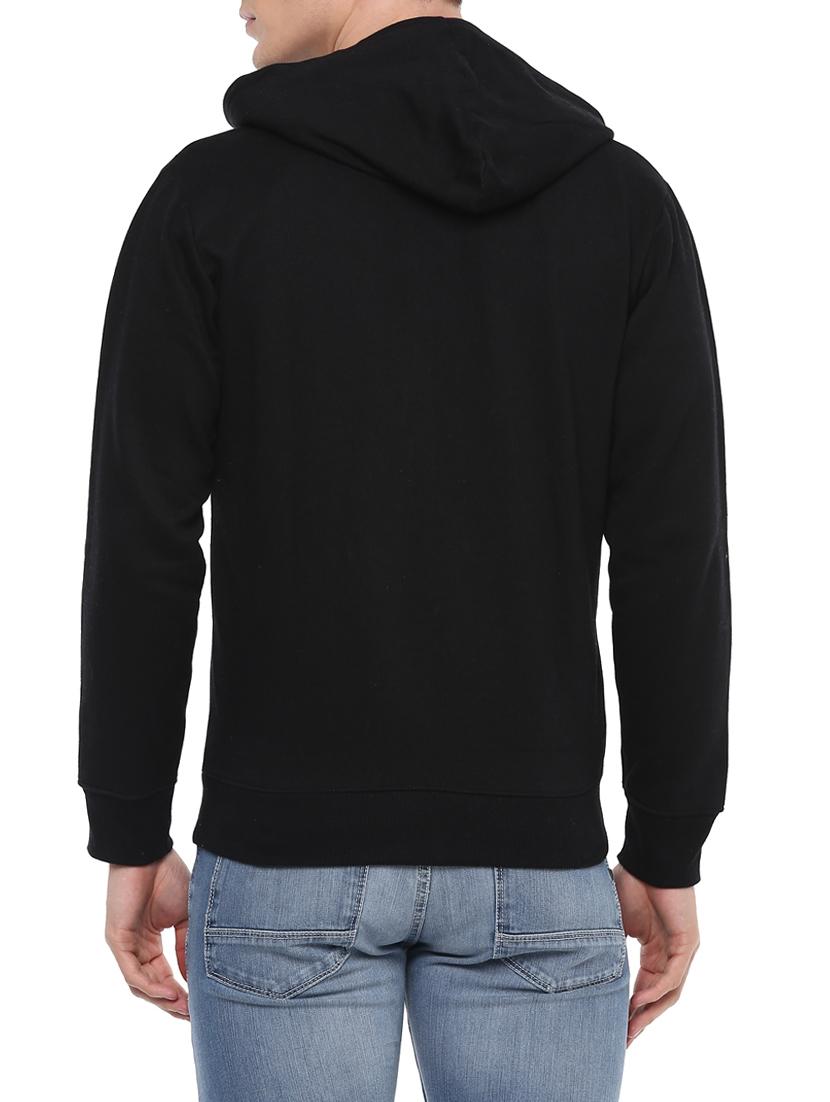 black cotton sweatshirt - 14504990 - Zoom Image - 3