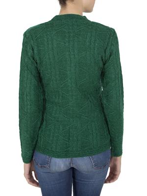 green woolen cardigan - 14505096 - Standard Image - 3