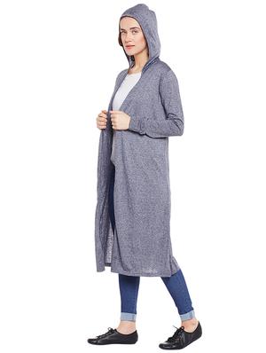 blue cotton casual shrug - 14505164 - Standard Image - 3